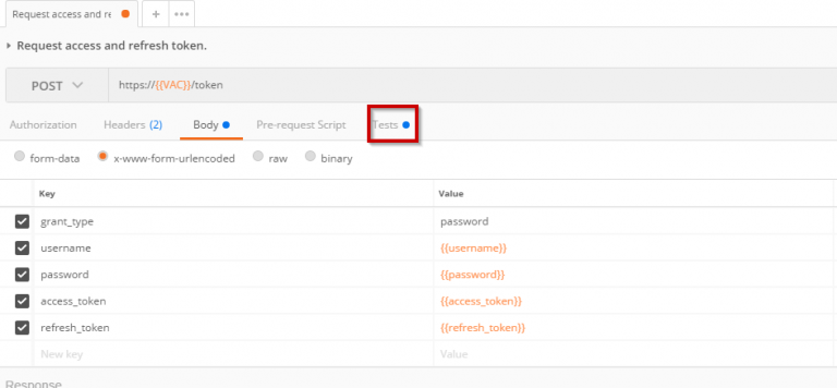 how to print the data in postman